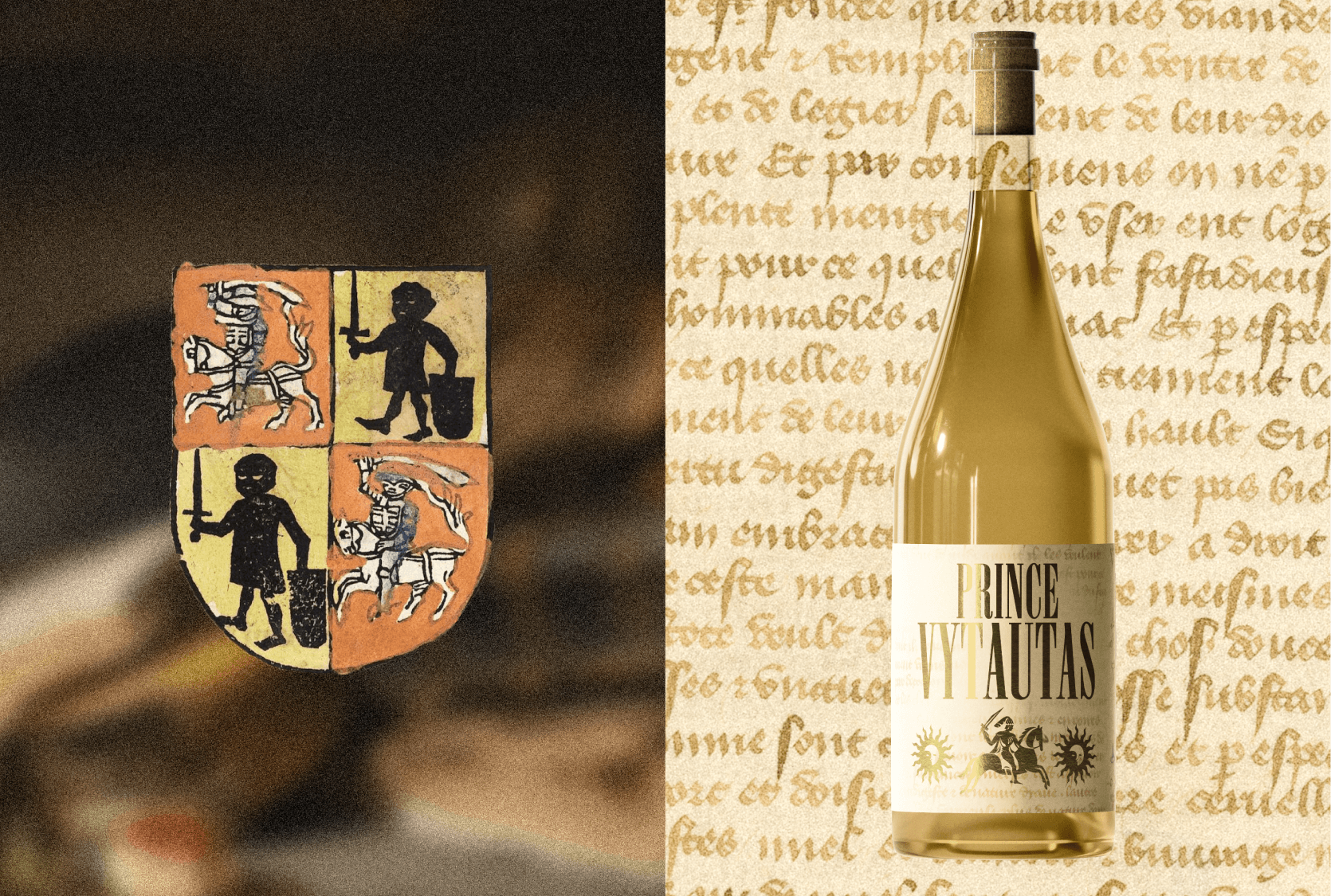 Prince Vytautas Sparkling Wine Label — image 1