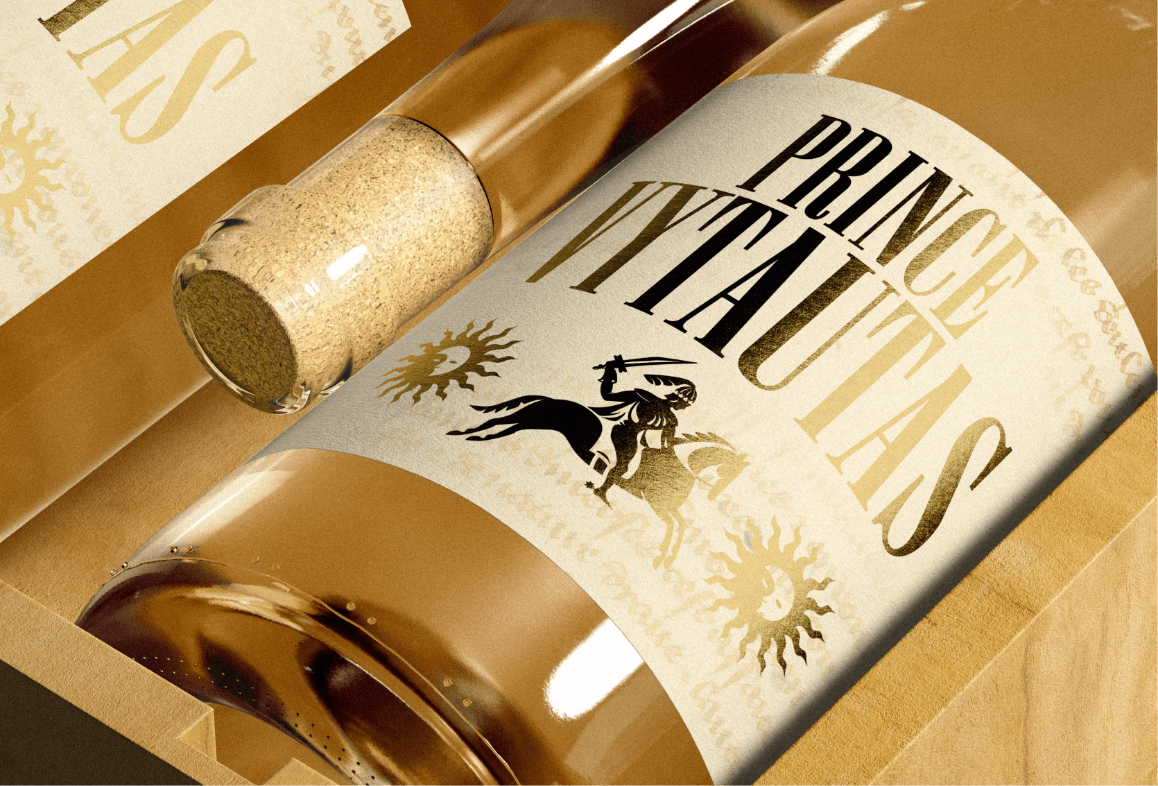 Prince Vytautas Sparkling Wine Label — image 2